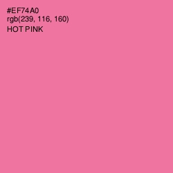 #EF74A0 - Hot Pink Color Image
