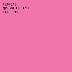 #EF75AB - Hot Pink Color Image