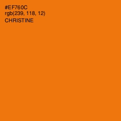 #EF760C - Christine Color Image