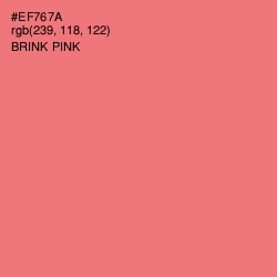 #EF767A - Brink Pink Color Image
