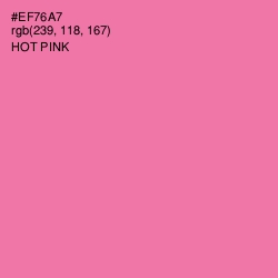 #EF76A7 - Hot Pink Color Image
