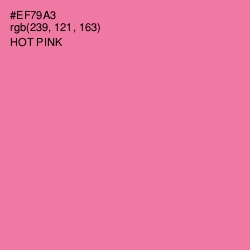 #EF79A3 - Hot Pink Color Image