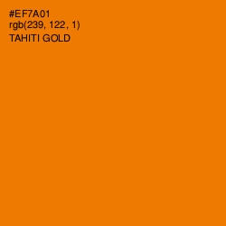#EF7A01 - Tahiti Gold Color Image