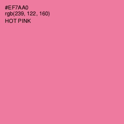 #EF7AA0 - Hot Pink Color Image