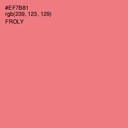 #EF7B81 - Froly Color Image