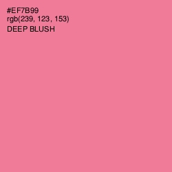 #EF7B99 - Deep Blush Color Image
