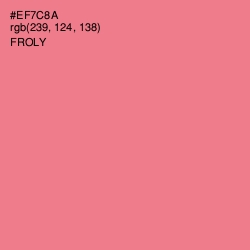 #EF7C8A - Froly Color Image