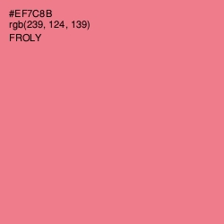 #EF7C8B - Froly Color Image