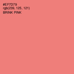#EF7D79 - Brink Pink Color Image