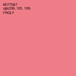 #EF7D87 - Froly Color Image