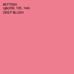 #EF7D90 - Deep Blush Color Image