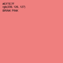 #EF7E7F - Brink Pink Color Image