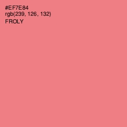 #EF7E84 - Froly Color Image