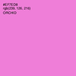 #EF7ED8 - Orchid Color Image