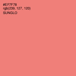 #EF7F78 - Sunglo Color Image