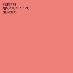 #EF7F79 - Sunglo Color Image