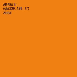 #EF8011 - Zest Color Image