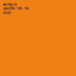 #EF8013 - Zest Color Image