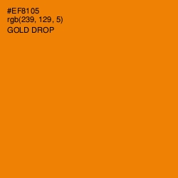 #EF8105 - Gold Drop Color Image