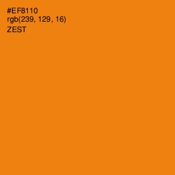 #EF8110 - Zest Color Image