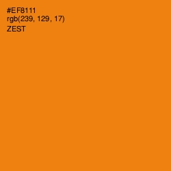 #EF8111 - Zest Color Image