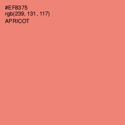 #EF8375 - Apricot Color Image