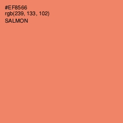 #EF8566 - Salmon Color Image