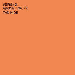 #EF864D - Tan Hide Color Image