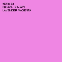 #EF86E3 - Lavender Magenta Color Image