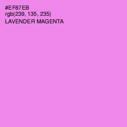 #EF87EB - Lavender Magenta Color Image