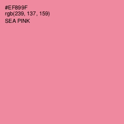 #EF899F - Sea Pink Color Image