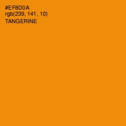 #EF8D0A - Tangerine Color Image
