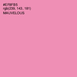 #EF8FB5 - Mauvelous Color Image