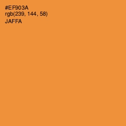 #EF903A - Jaffa Color Image