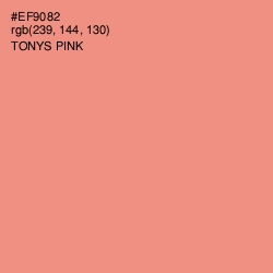 #EF9082 - Tonys Pink Color Image