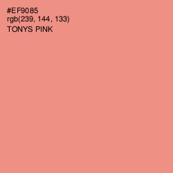 #EF9085 - Tonys Pink Color Image