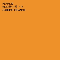 #EF9129 - Carrot Orange Color Image
