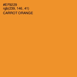 #EF9229 - Carrot Orange Color Image