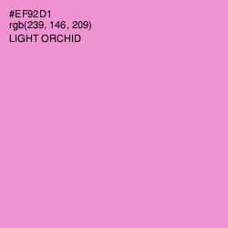 #EF92D1 - Light Orchid Color Image