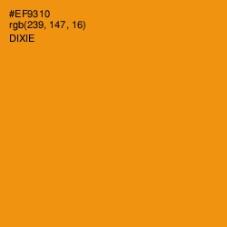 #EF9310 - Dixie Color Image