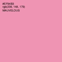 #EF94B3 - Mauvelous Color Image