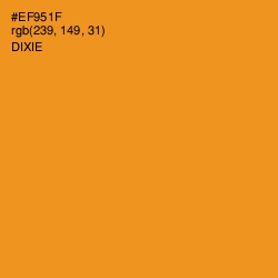 #EF951F - Dixie Color Image