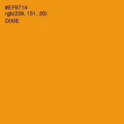 #EF9714 - Dixie Color Image