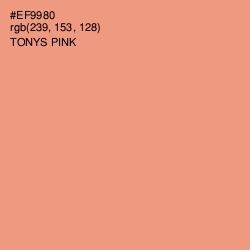 #EF9980 - Tonys Pink Color Image
