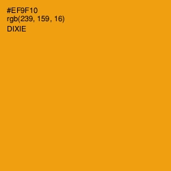 #EF9F10 - Dixie Color Image