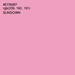 #EFA0BF - Sundown Color Image