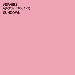 #EFA5B3 - Sundown Color Image