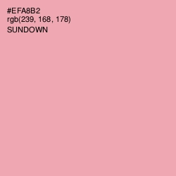 #EFA8B2 - Sundown Color Image