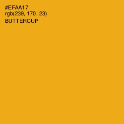 #EFAA17 - Buttercup Color Image