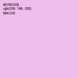 #EFBCEB - Mauve Color Image